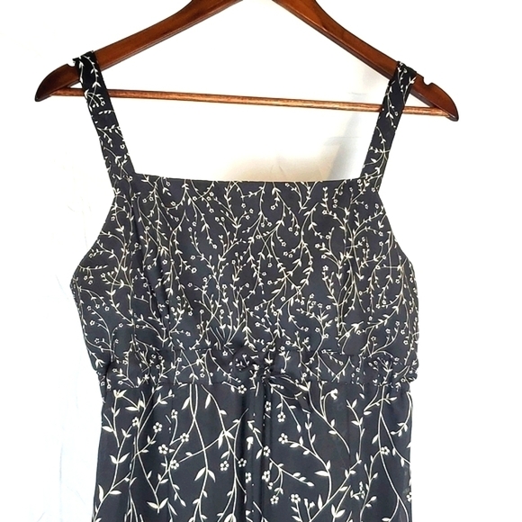 Vintage 90s Words Floral Babydoll Dress - Picture 2 of 7